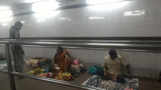 Impromptu food stalls at the Subway connecting Chennai Central railway station and Park station